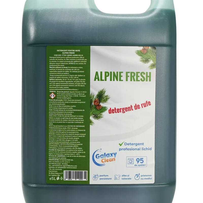Detergent lichid rufe Alpine Fresh 5L