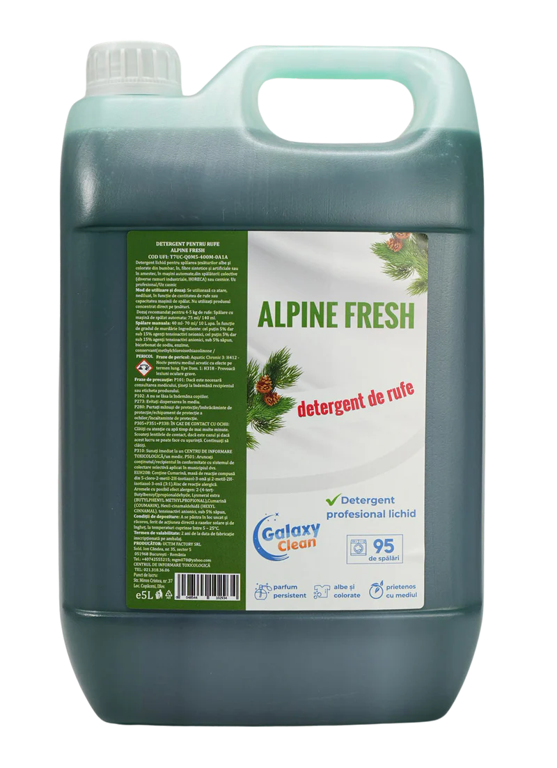 Detergent lichid rufe Alpine Fresh 5L