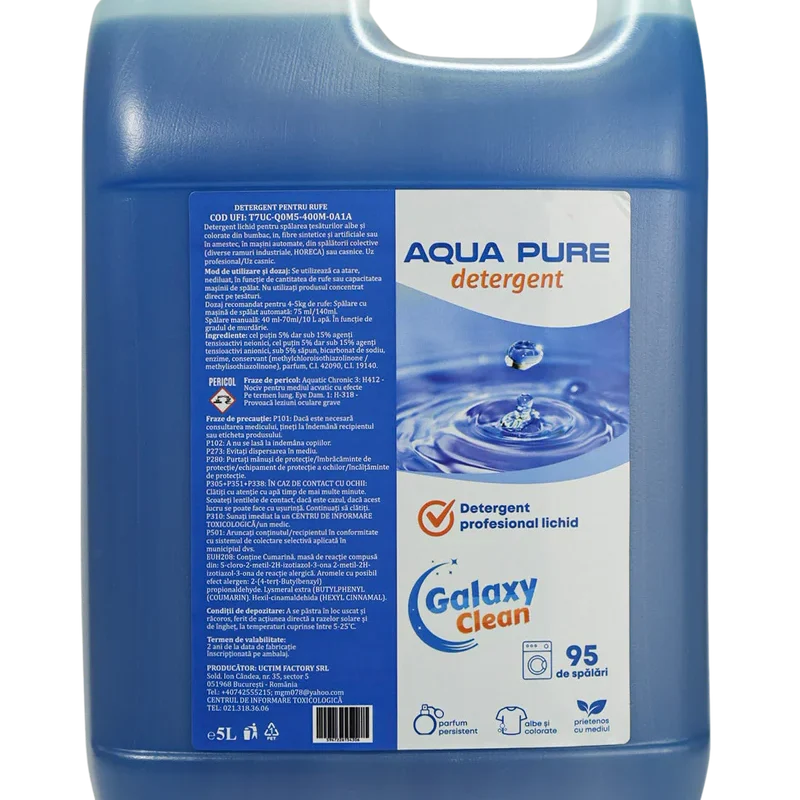 Detergent lichid rufe Aqua Pure 5L