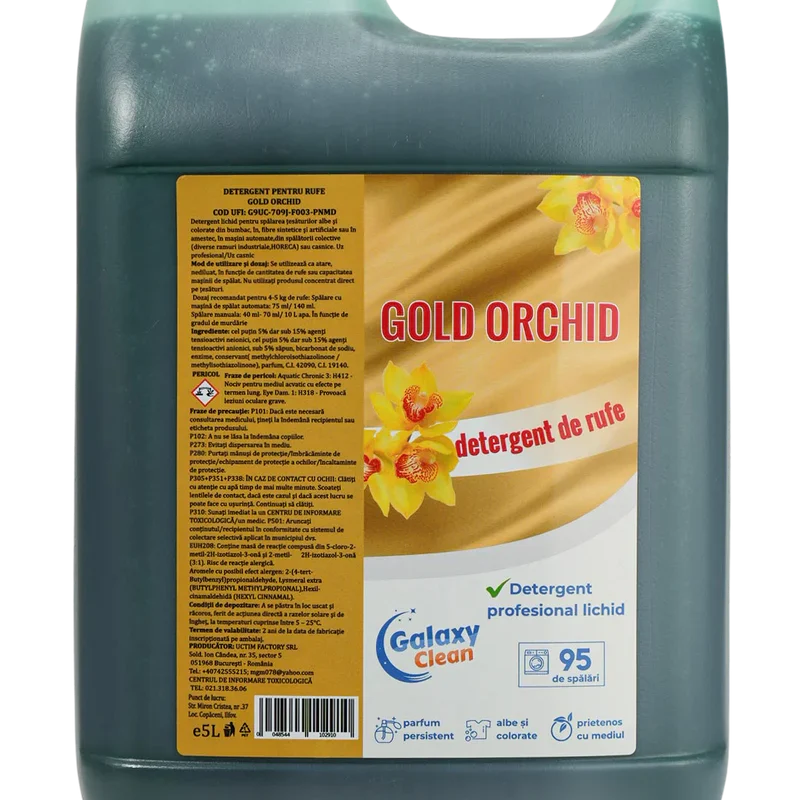 Detergent lichid rufe Gold Orchid 5L (0.62 RON/spălare)
