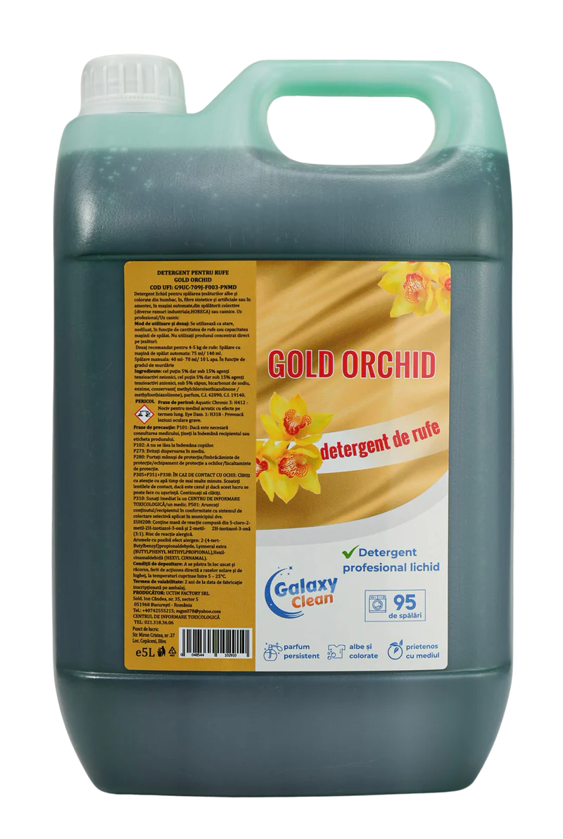 Detergent lichid rufe Gold Orchid 5L (0.62 RON/spălare)